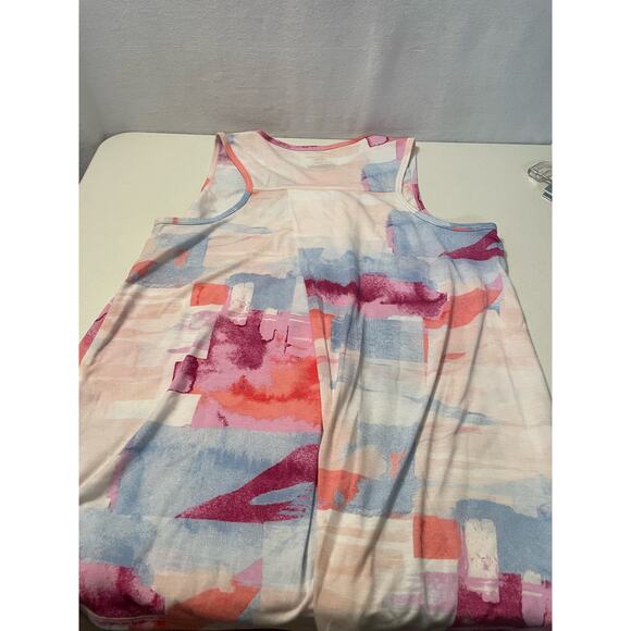 2 tank tops Danskin “Get my Shine on” tank top medium Tek Gear med‎ white pastel - Picture 4 of 10